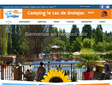 Tablet Screenshot of camping-dulac-dordogne.com